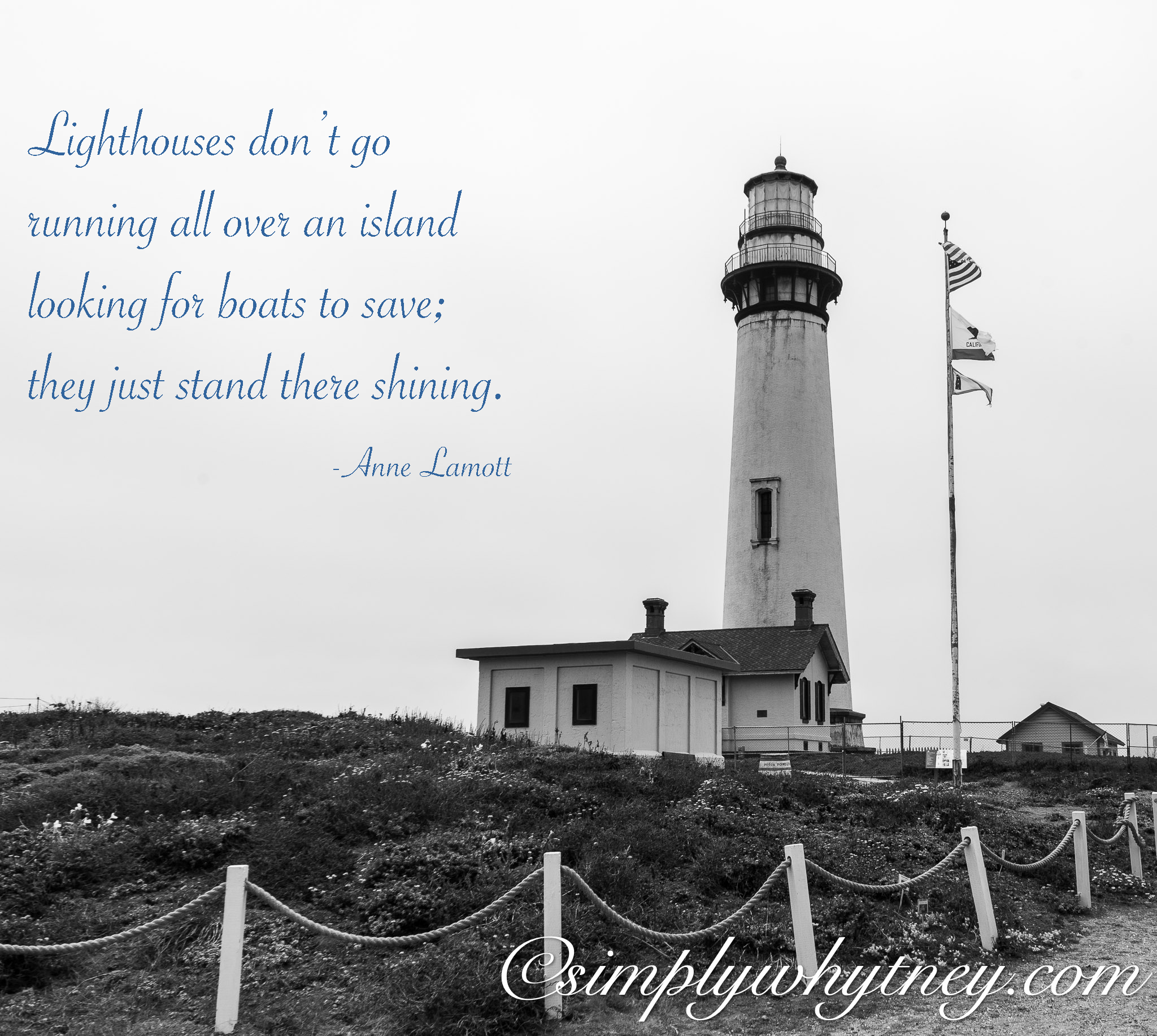 lighthouses don’t go running…